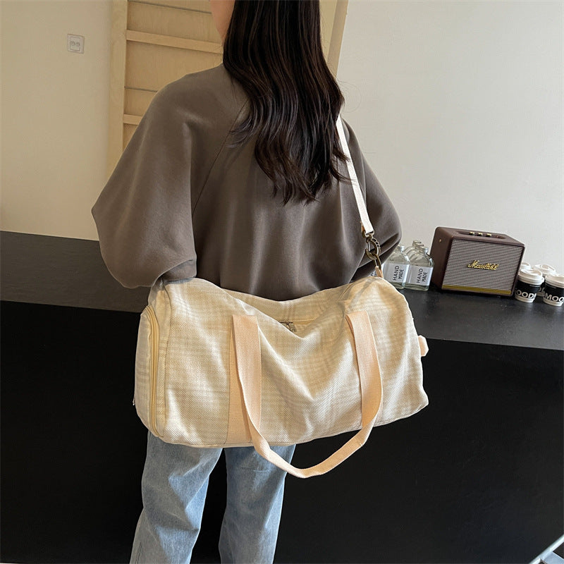 Versatile Checked Travel Duffle Bag Stornfield