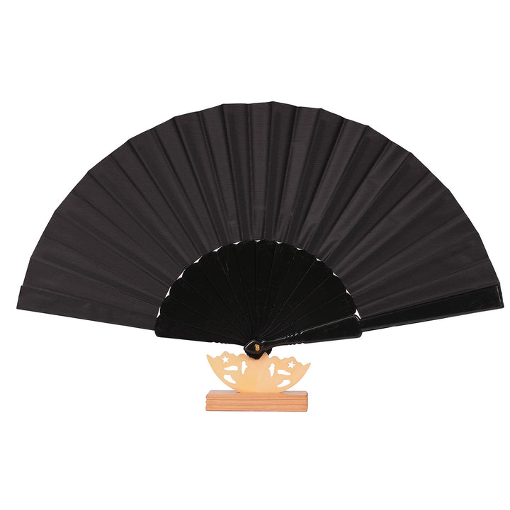 Women's artistic hand fan with filigree wooden handle Stornfield