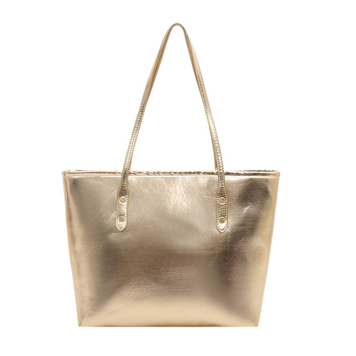 Sleek Patent Leather Tote