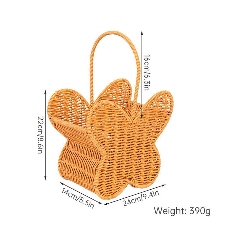 Butterfly-Shaped Woven Storage Basket Stornfield