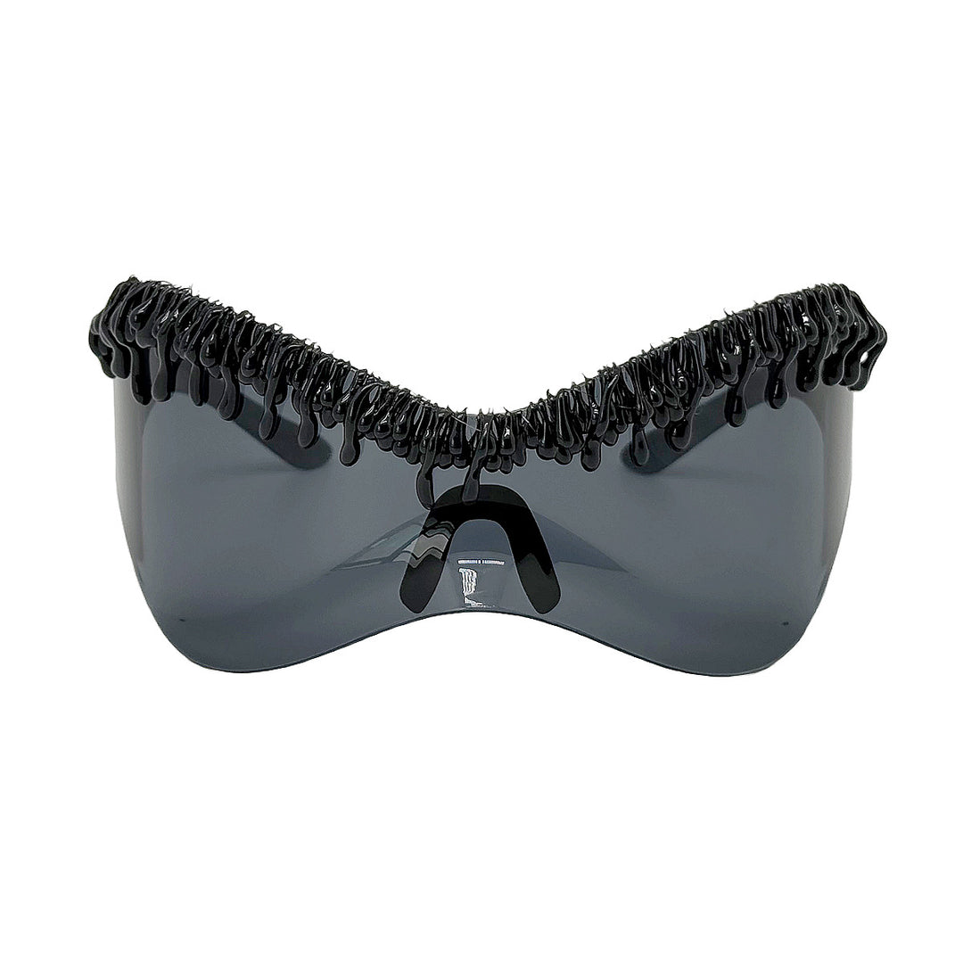 Women's futuristic sunglasses with unique wave frame Stornfield