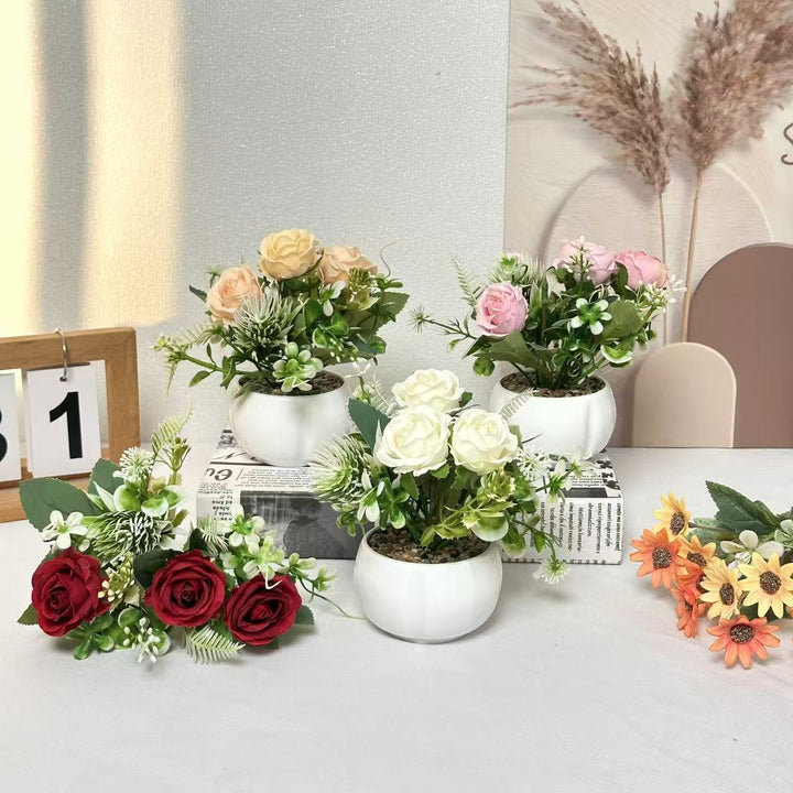 Decorative Miniature Floral Arrangement