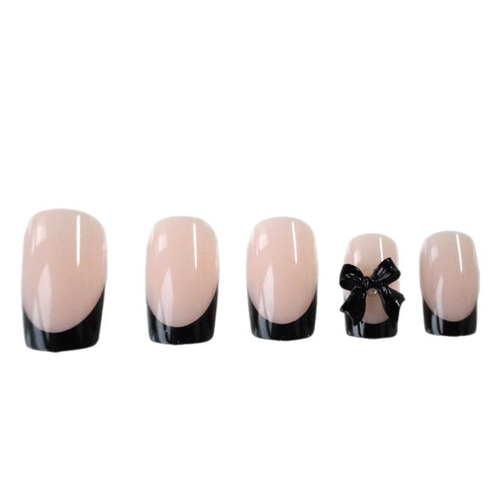Elegant Bow-Embellished Nail Art Set Stornfield
