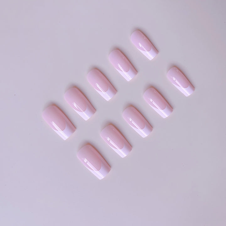 Acrylic nail set with modern French design and revitalizing accents Stornfield