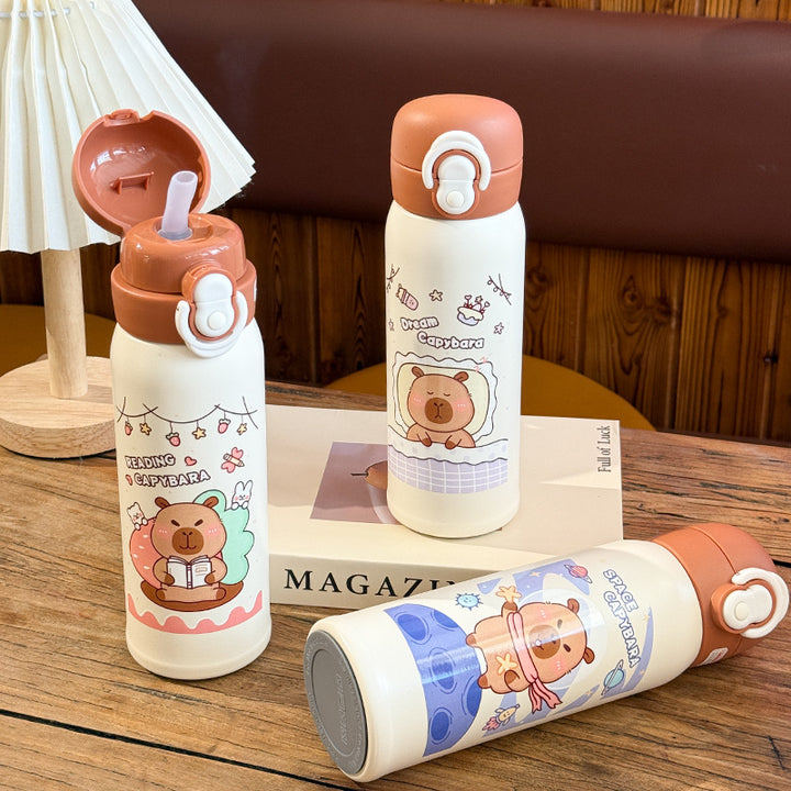 Ladies Insulated Drinking Bottle with Colorfully Designed Animal Motif Stornfield