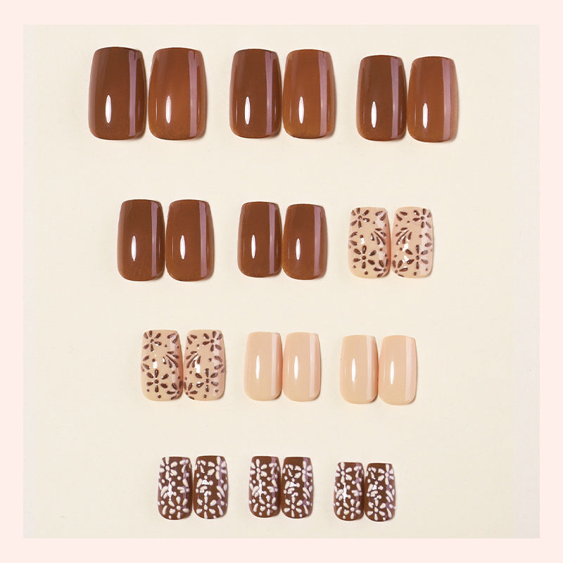 Acrylic nail set with modern designs Stornfield