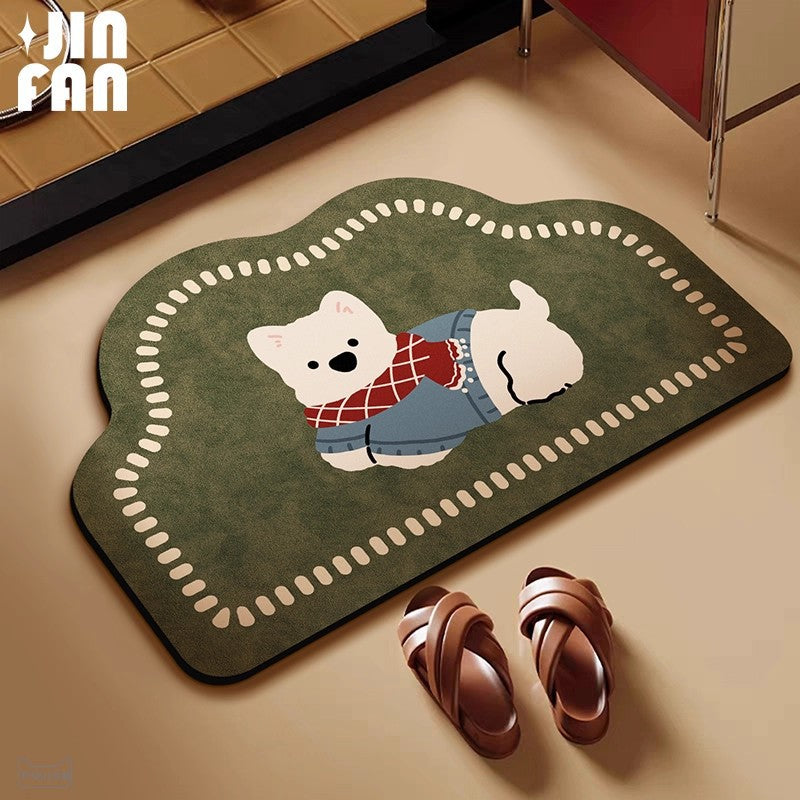 Playful Dog-Themed Area Rug