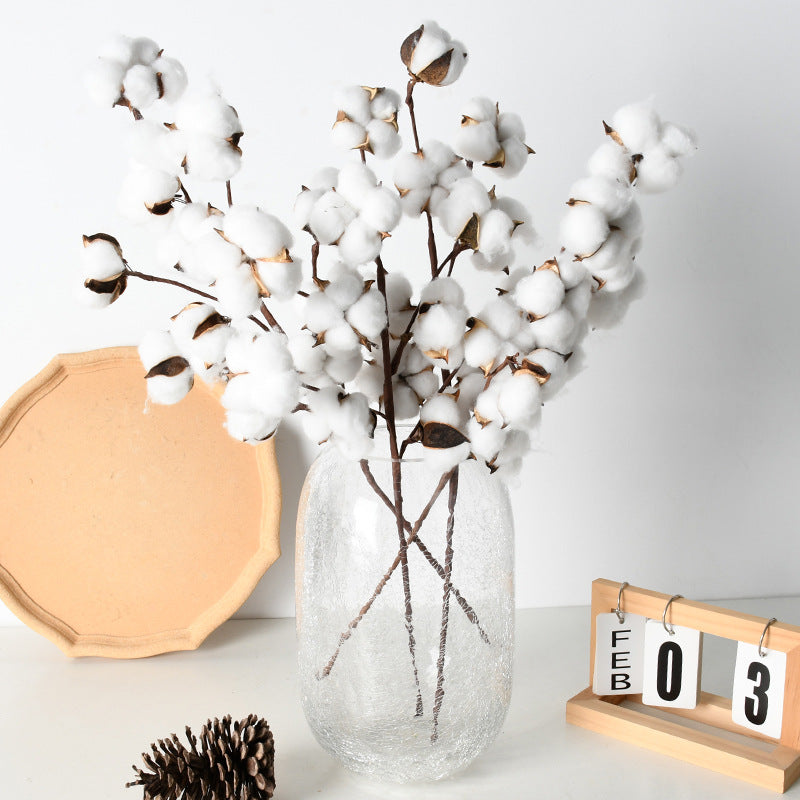 Decorative Cotton Branch Arrangement