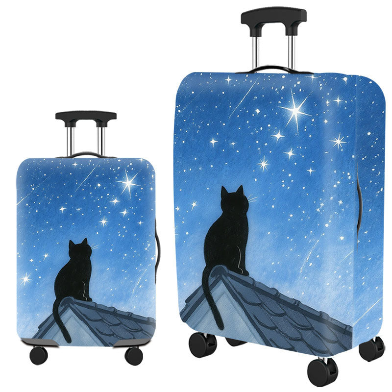 Artistic Cat-Themed Hard Shell Suitcase Stornfield