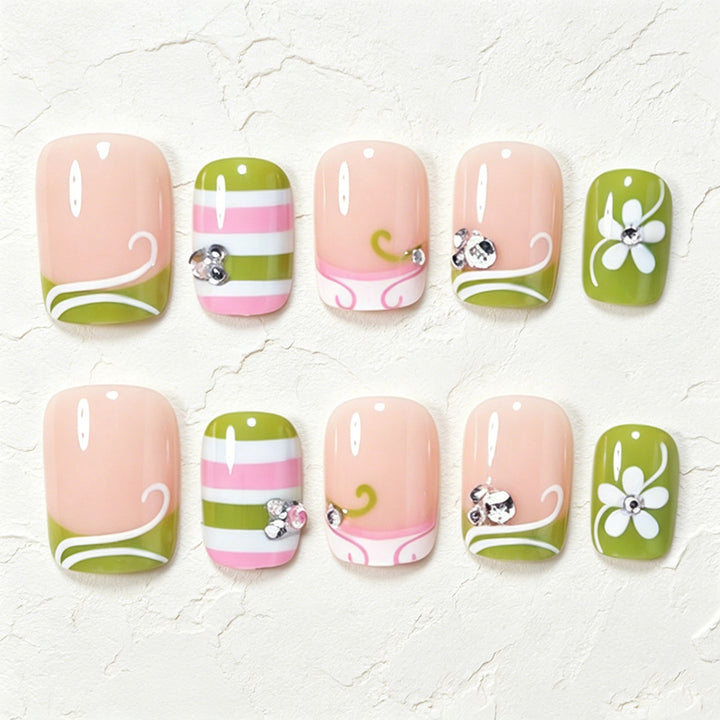 Decorative Press-On Nail Art Tips Stornfield