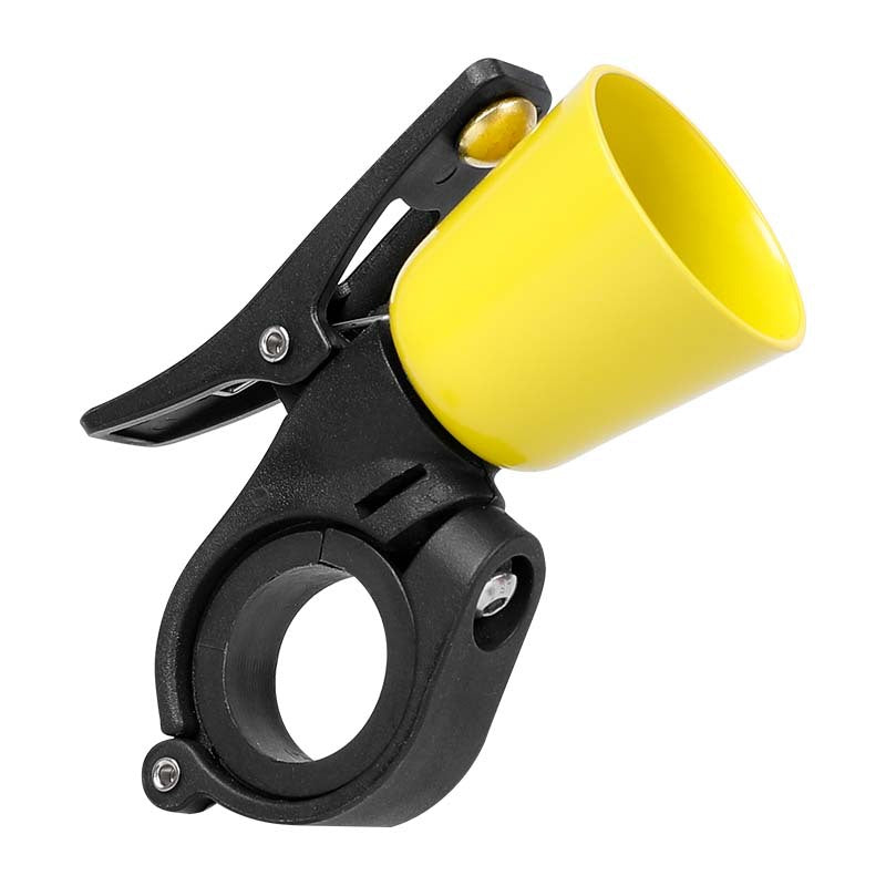 handlebar-mounted bicycle safety horn with universal quick-release clamp Stornfield