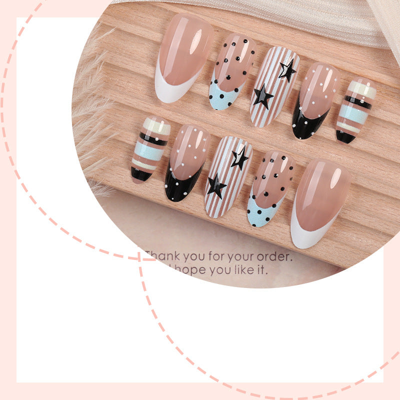 Artistic Gradient Press-On Nail Set Stornfield