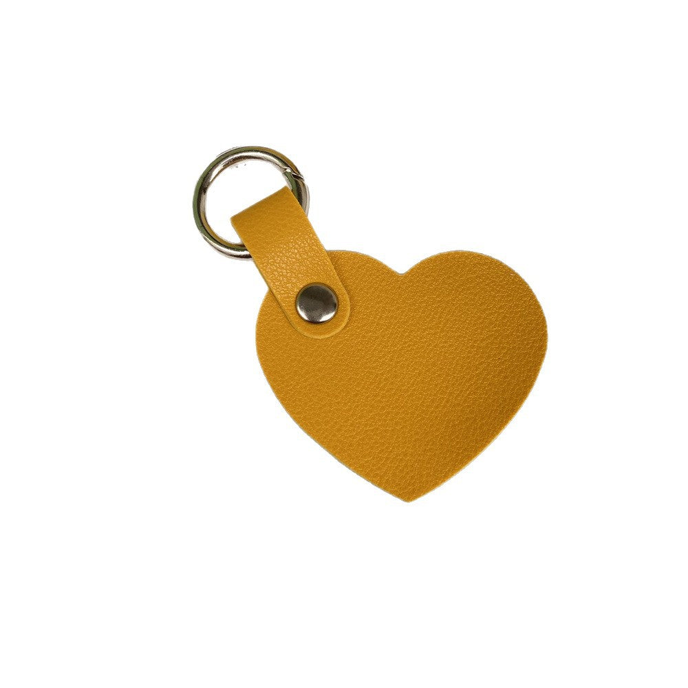 Premium Heart-Shaped Leather Keychain Stornfield