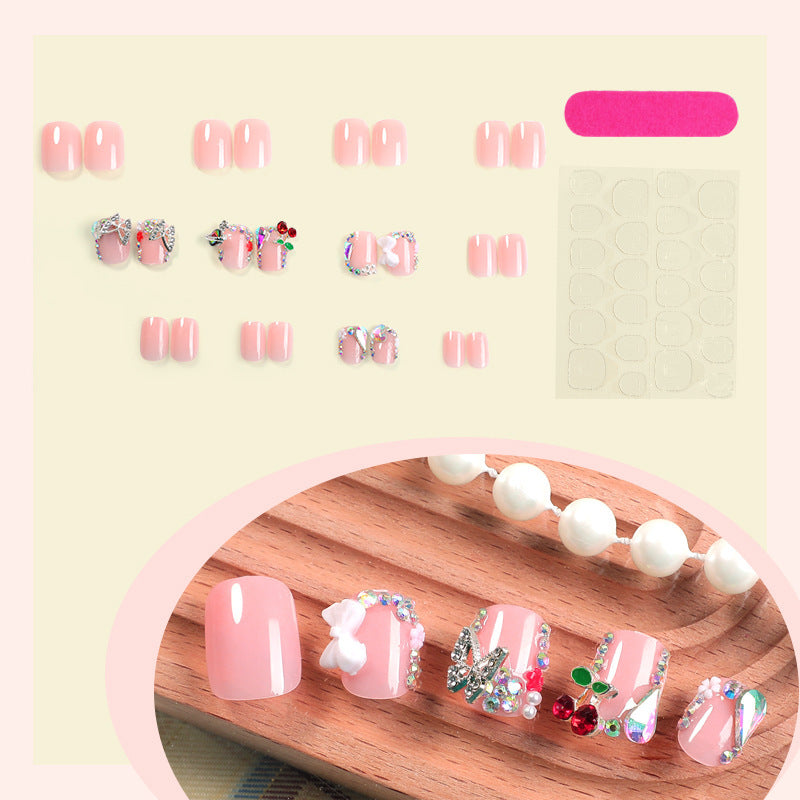 Acrylic Nail Set with Luxurious Accents Stornfield