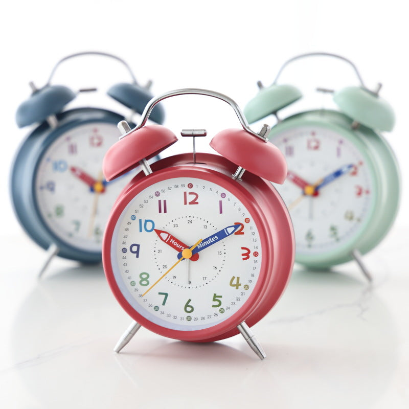 Learning clock with double bell mechanism Stornfield