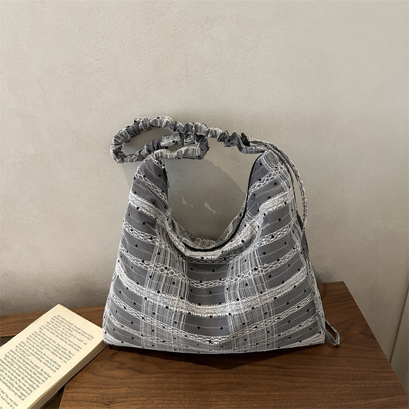 Stylish Fabric Slouchy Hobo Bag