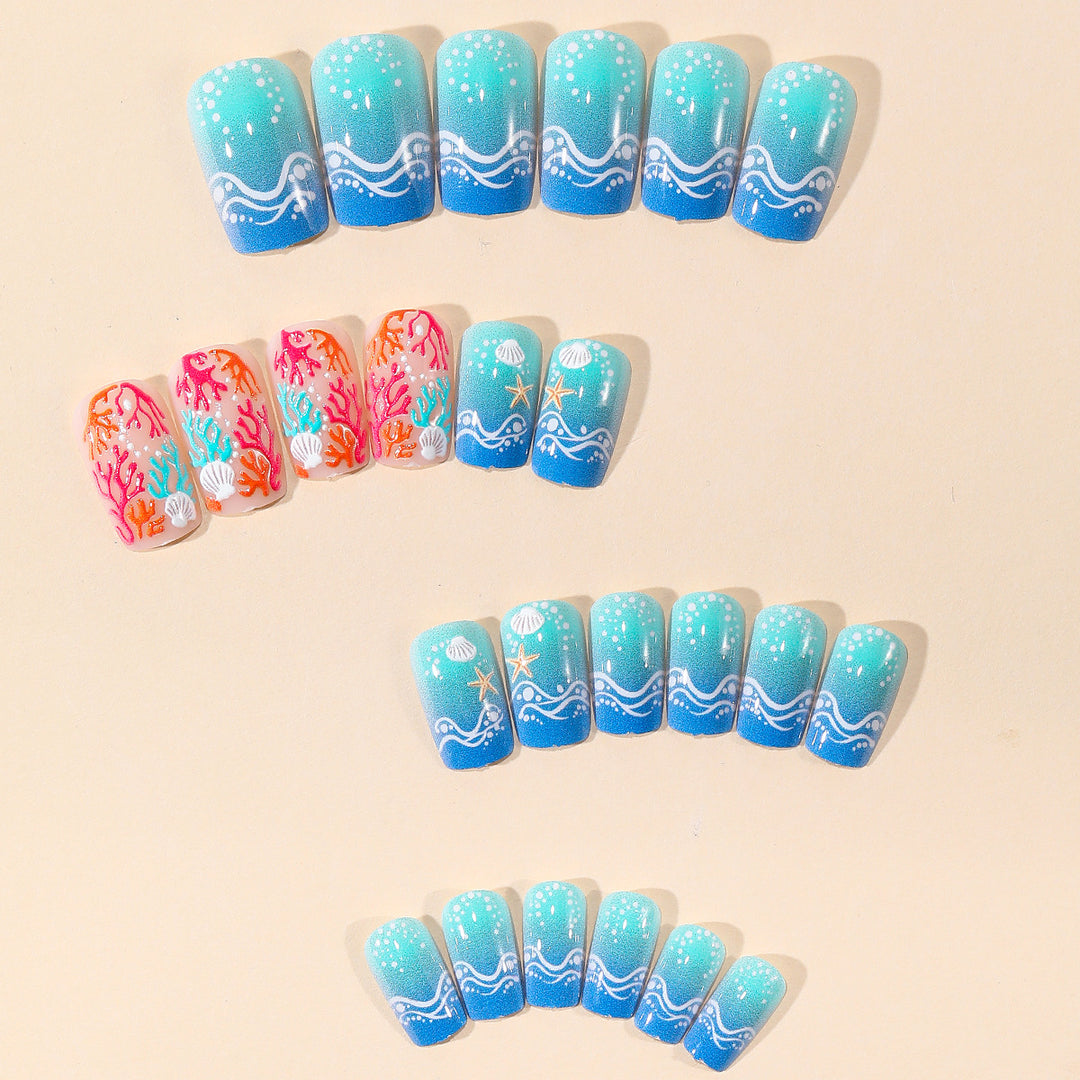 Ocean-Inspired Nail Art Decoration Set Stornfield