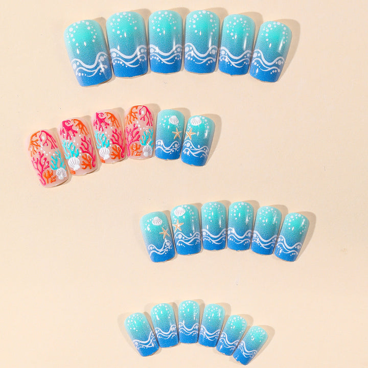 Ocean-Inspired Nail Art Decoration Set Stornfield