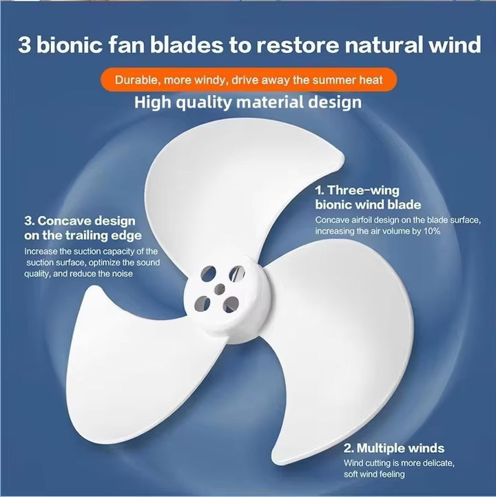 Ladies Solar-Powered Table Fan with LED Lighting Stornfield