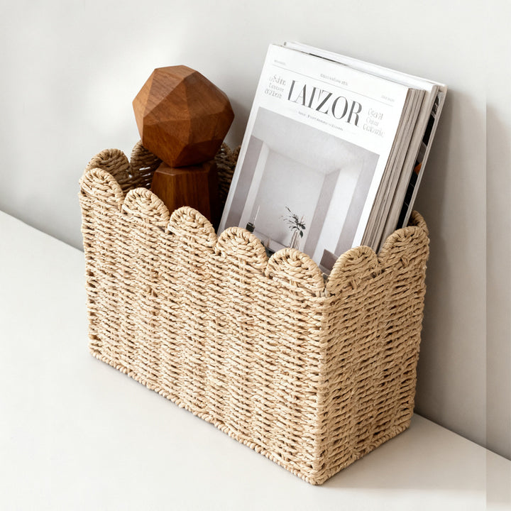 Decorative storage basket made of high-quality natural material Stornfield