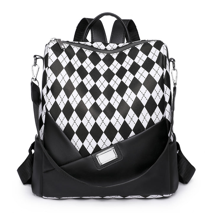 Stylish Harlequin Pattern Backpack