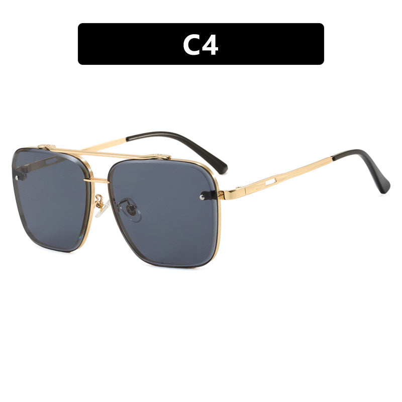 Women square sunglasses with protective lenses and modern metal frame Stornfield