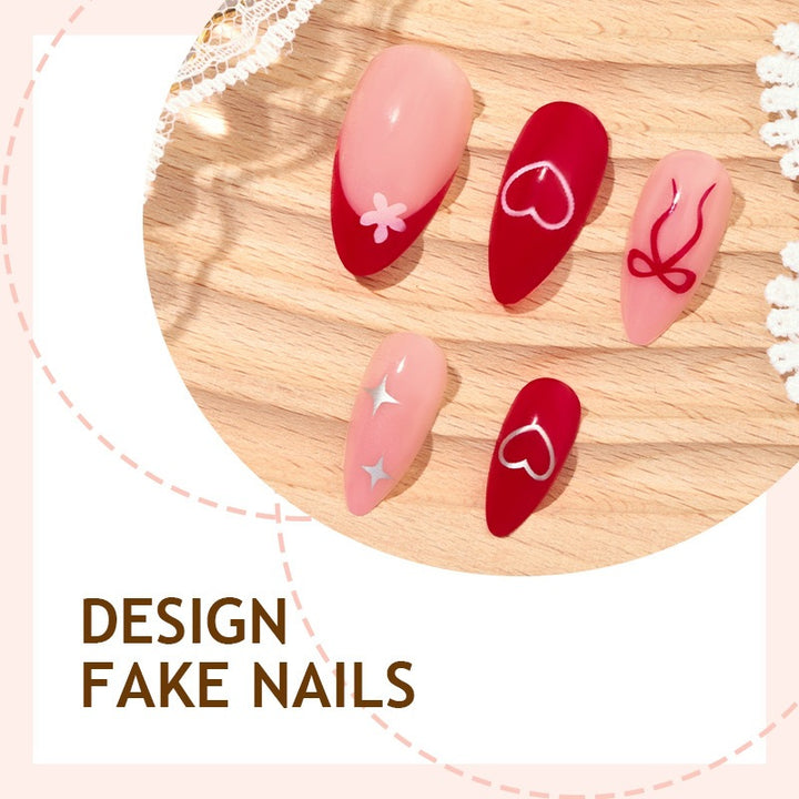 Artificial nail set with playful accents Stornfield