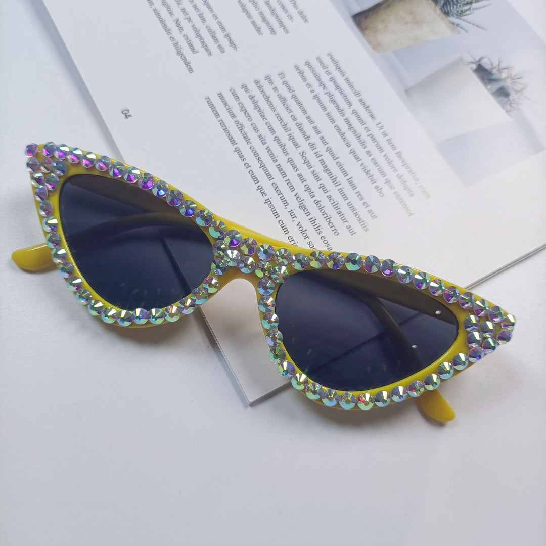 Women's Cat-Eye Sunglasses with Sparkling Crystal Trimming Stornfield
