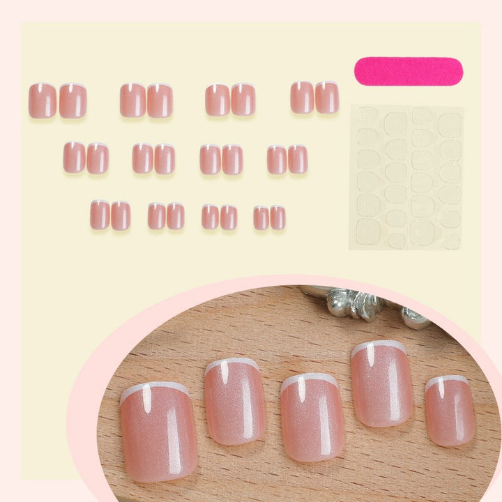 Artificial nail set with gentle petal finish and flexible fit Stornfield