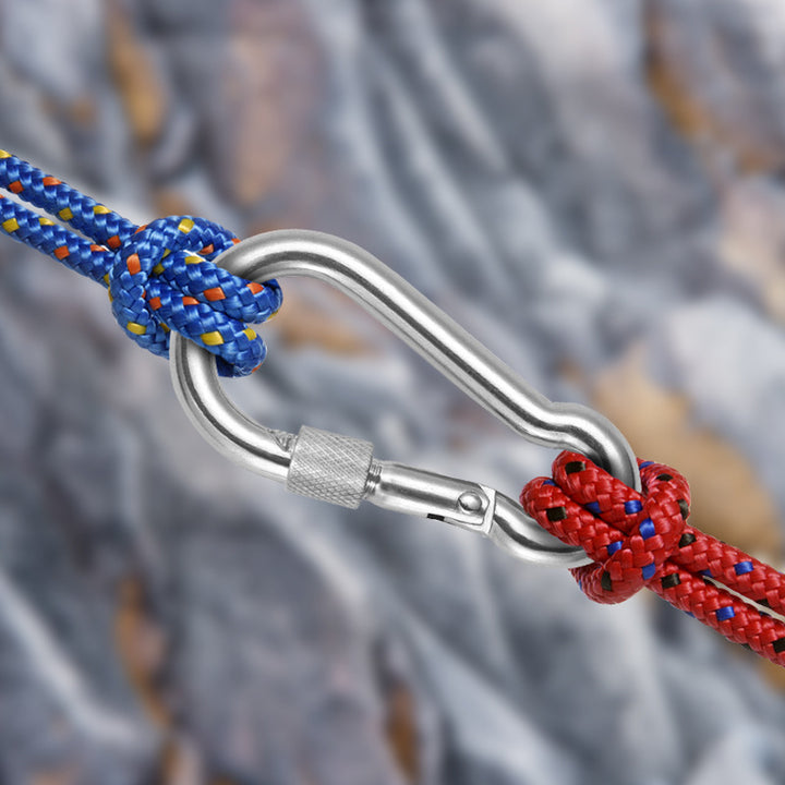 Safety Carabiner With Screw Lock And High Performance Structure Stornfield