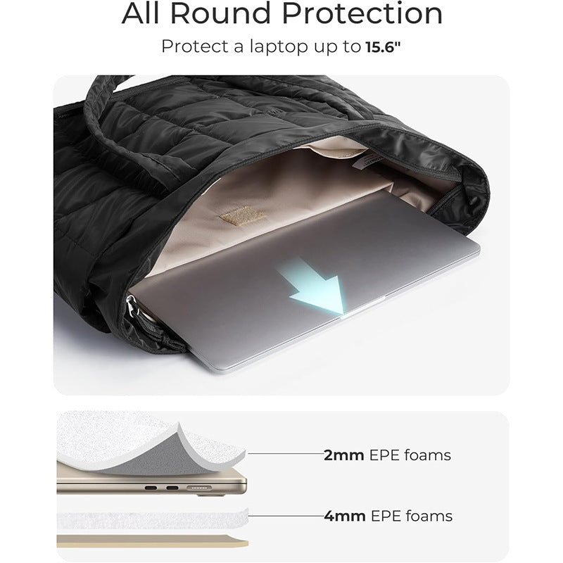 Padded tote bag with comfortable interior organizer Stornfield