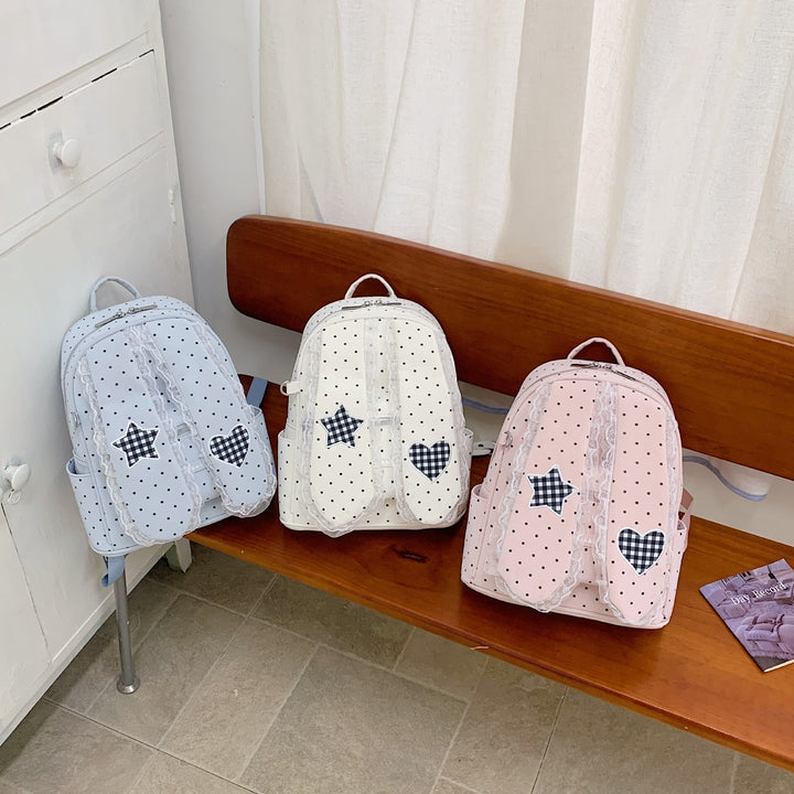 Fashionable Polka Dot Backpack Stornfield