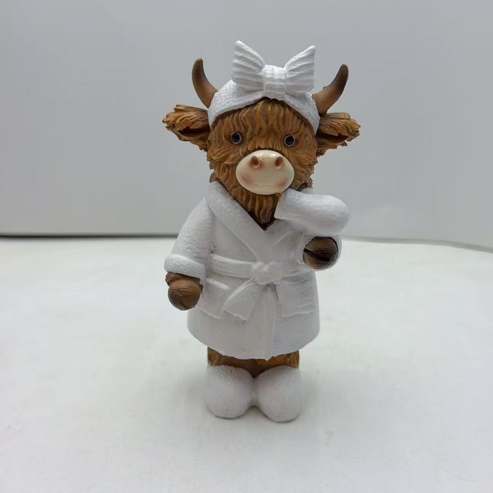 Funny Highland Cattle Bathroom Figure Stornfield