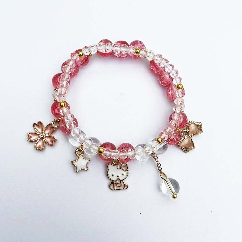 Elegant bracelet with animal and glitter pendants Stornfield
