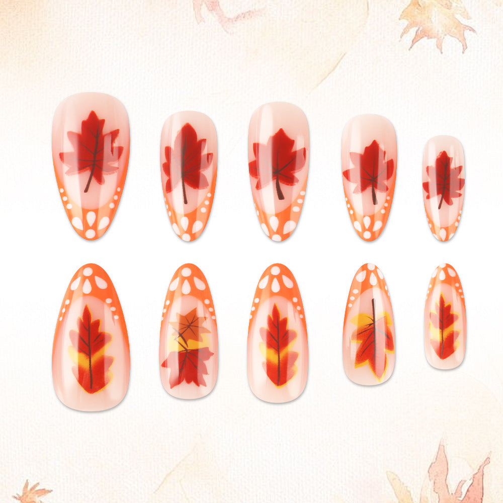Autumn-Themed Gel Nail Extensions Stornfield