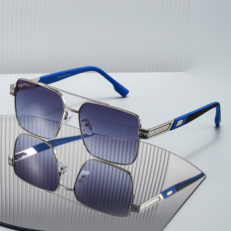Women's fashionable square sunglasses with stylish rubber temples Stornfield