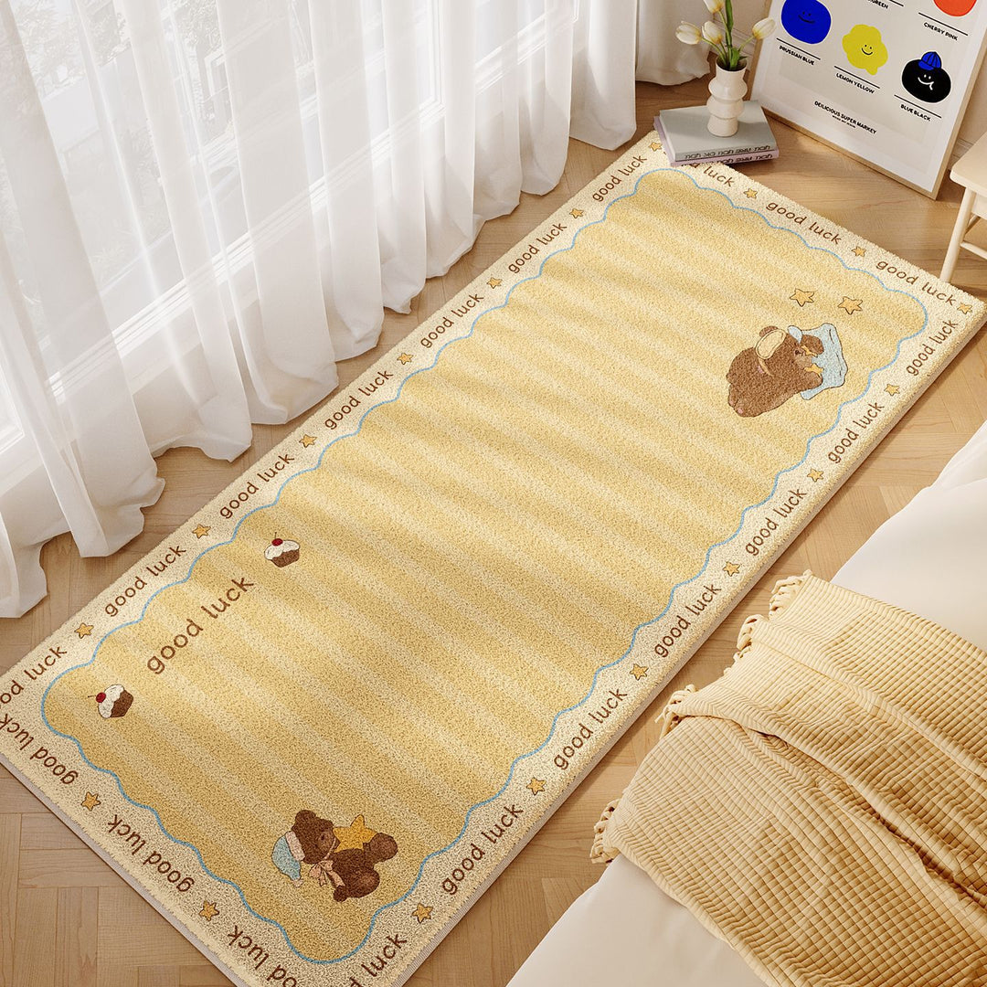 Cute Bear-Themed Decorative Area Rug