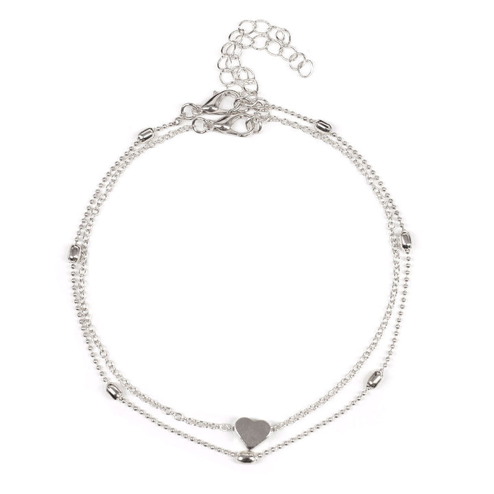 Double Layered Heart Charm Necklace Stornfield