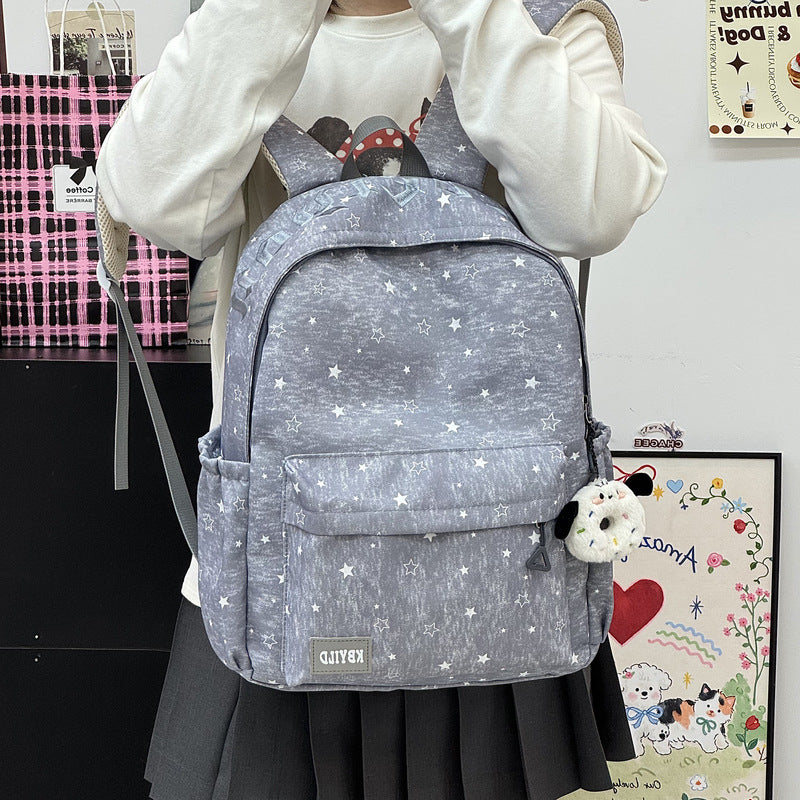 Star-Printed Casual Backpack Stornfield
