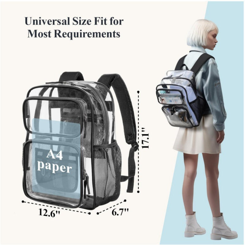 Transparent school backpack Stornfield