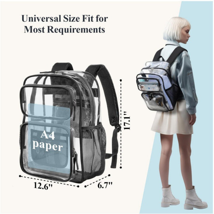 Transparent school backpack Stornfield