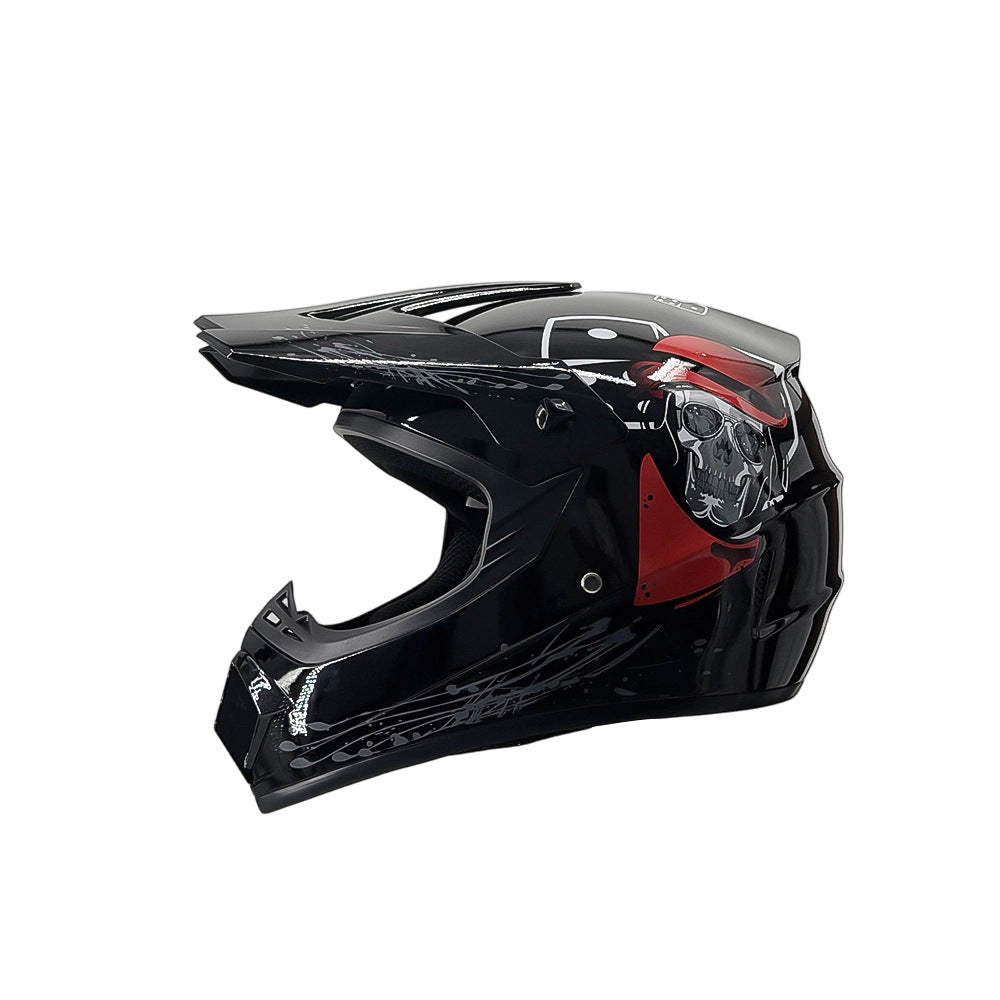 full-face motocross helmet with extended visor and reinforced chin guard Stornfield