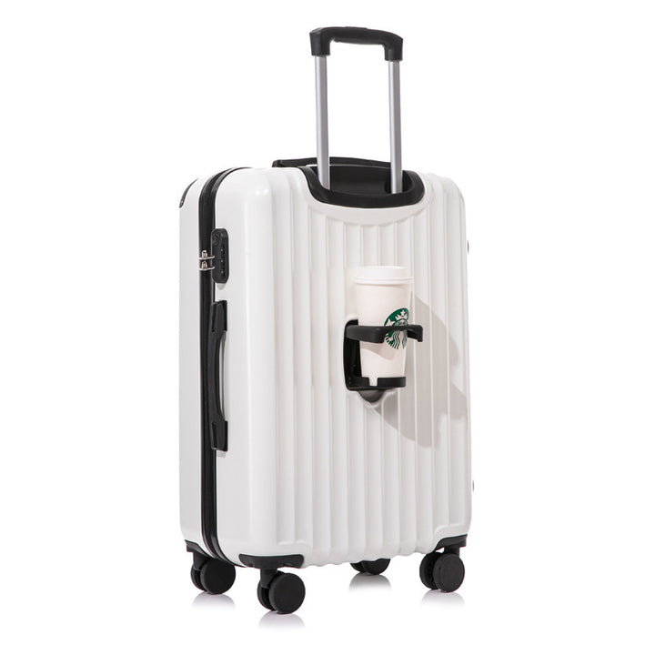 Unisex Innovative Hard-Shell Spinner Luggage with Integrated Cup Holder Stornfield