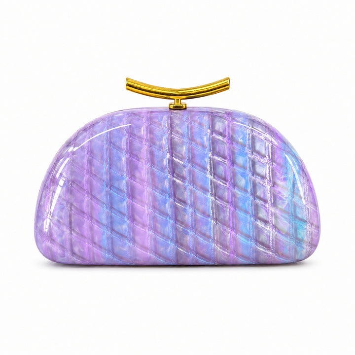 Marbled Acrylic Evening Clutch
