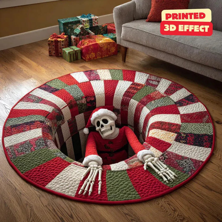 3D Effect Puppy-Themed Plush Floor Mat