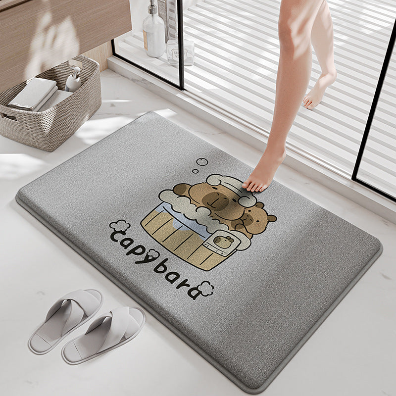 Funny Cartoon Bath Mat Stornfield