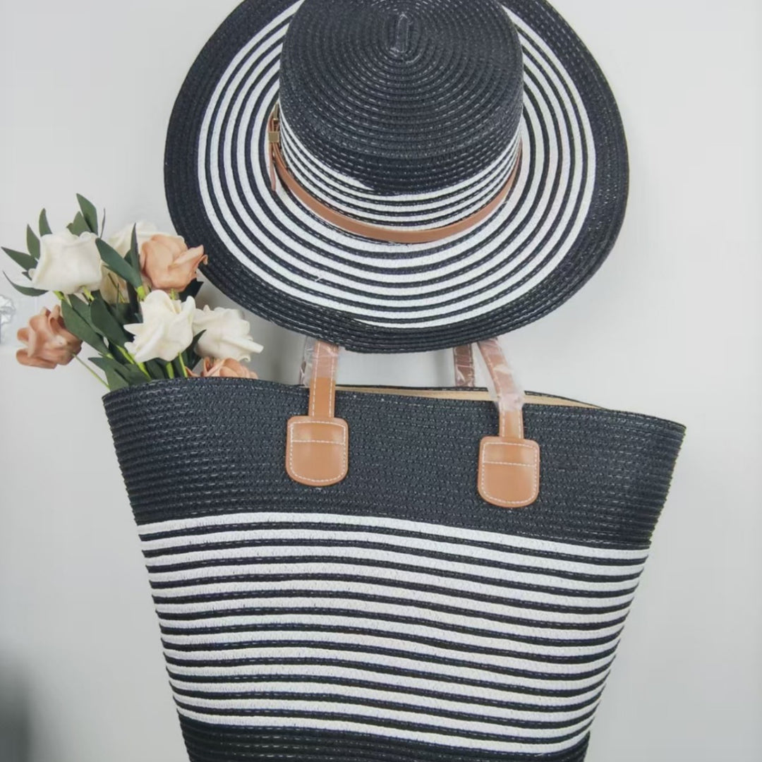 Beach bag and sun hat set Stornfield