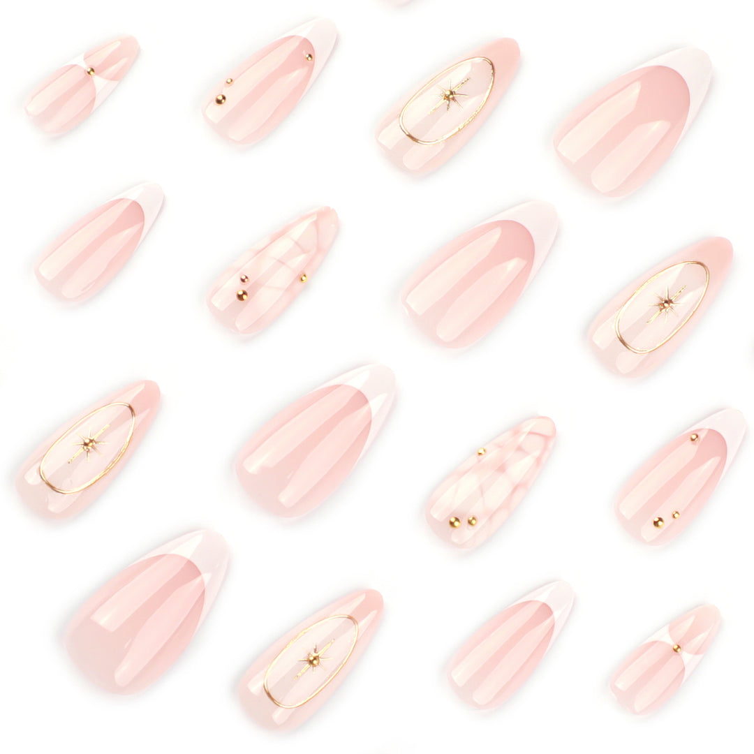 Elegant artificial nails with lustrous accents Stornfield