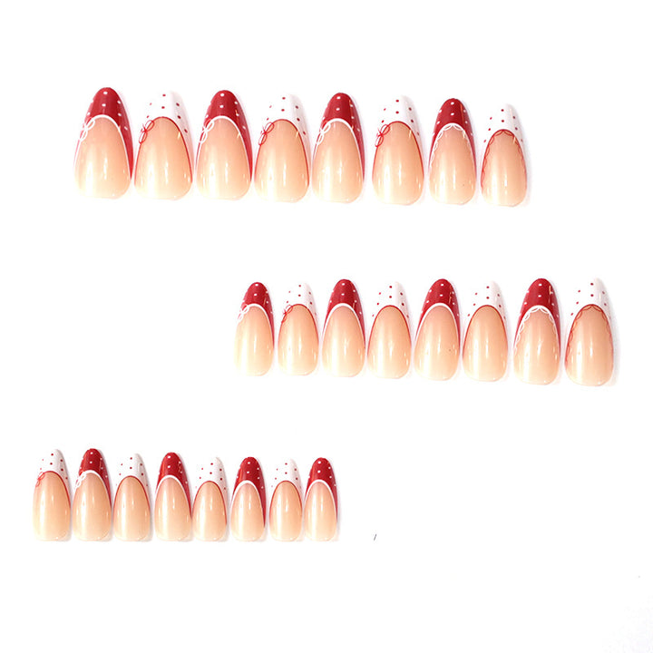 Artistic French Tip Nail Art Enhancements Stornfield