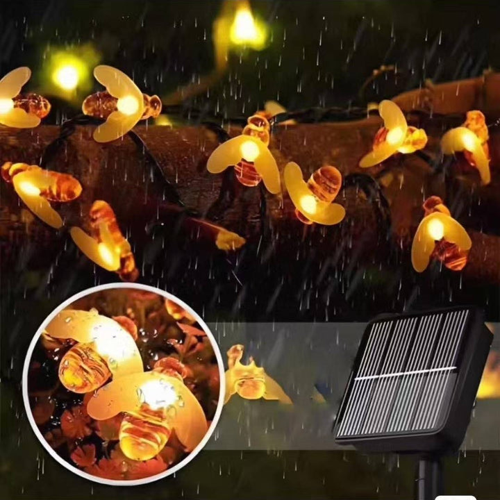 Decorative Bee Solar String Lights Stornfield